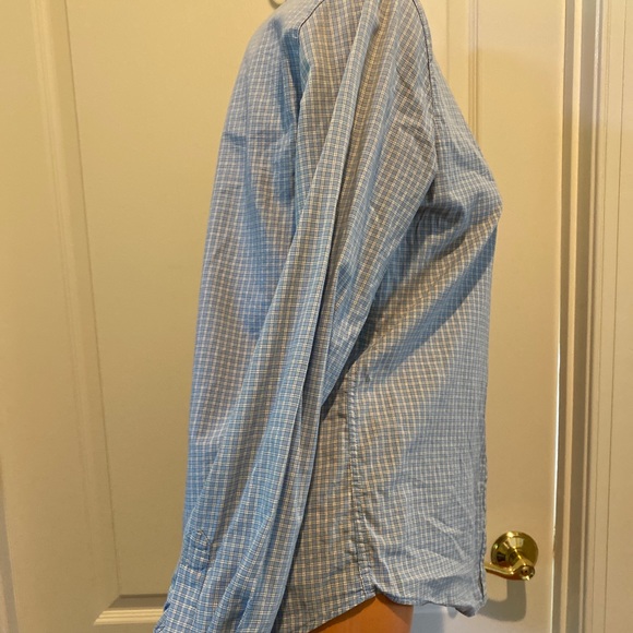 J Crew Blue Check Plaid Button Front Shirt Small S - Picture 4 of 9